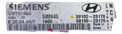 Computadora Hyundai Elantra 2.0 M/t 04-06 39102-23170