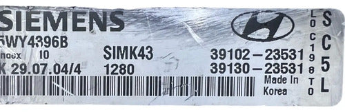 Pcm Computadora Hyundai Elantra 04-05 5wy4396b
