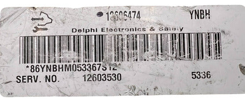 Computadora Chevrolet Impala 2006 3.5l 12606474 (ynbh)