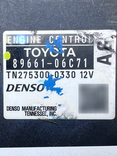 Computadora Toyota Camry 2.4l A/t 2007 89661-06c71 (ag)