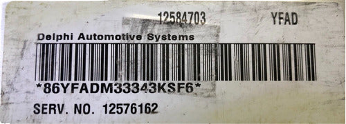 Computadora Cavalier 2003-2005 2.2l 12584703 (yfad)
