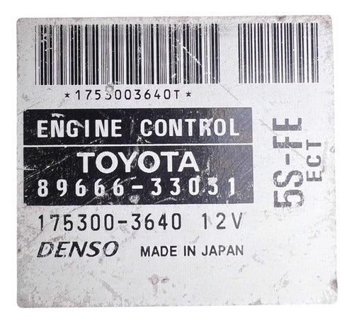 Computadora Toyota Camry 2.2l 00-01 89666-33031