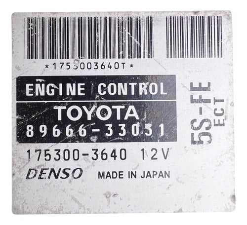 Pcm Computadora Toyota Camry 2.2l 00-01 89666-33031