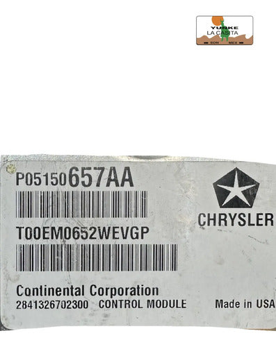 Pcm Computadora Dodge Avenger 3.6l A/t 2012 P05150657aa P2