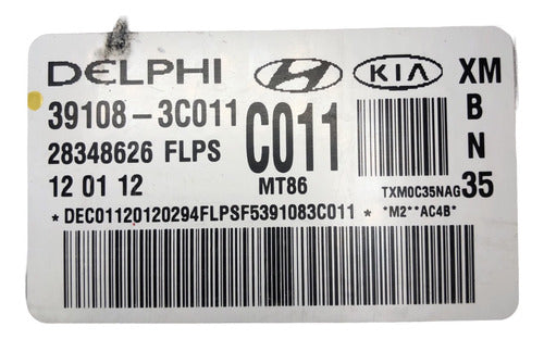 Computadora Kia Sorento 3.5l 11-13 39108-3c011 (c011)