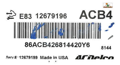 Computadora Pcm Chevrolet Trax 1.8l 2019 12679196 (acb4)