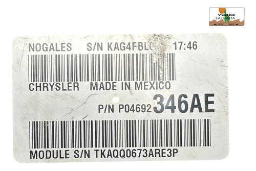 Caja De Fusibles Dodge Avenger 2.4l 2011-2014