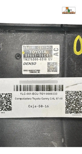 Computadora Toyota Camry 2.4l 07-10 89661-06c41