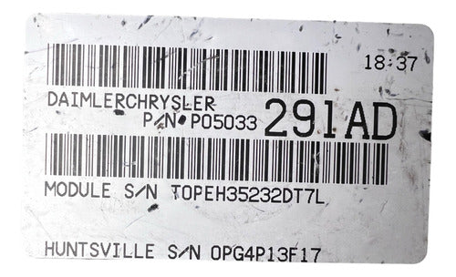 Computadora Chrysler Pt Crusier 2.4l A/t 04-05 P05033291ad