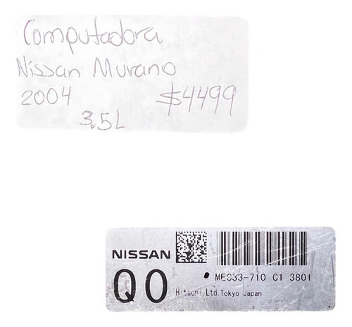 Computadora Nissan Murano 3.5l 2004 Mec33-710 C1 (q0)