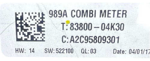 Velocímetro Cluster Toyota Tacoma 2017 83800-04k30