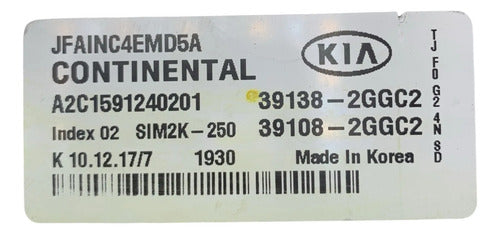 Pcm Computadora Kia Optima 2.4l 2016-2018 39138-2ggc2 P1