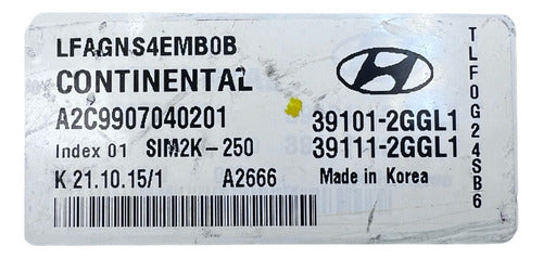 Computadora Hyundai Sonata 2.4l 15-17 39101-2ggl1