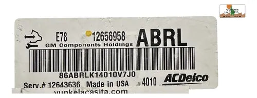 Computadora Chevrolet Cruze 1.8l A/t 2014 12656958 (abrl)