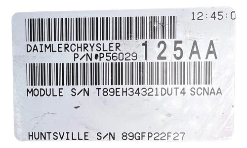 Pcm Computadora Dodge Durango 4.7l 2003 P56029125aa P1