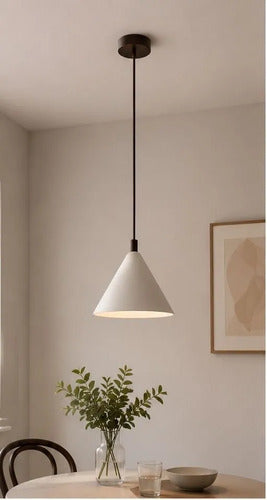 Lampara Colgante Moderna Color Blanco Fragments Blanco