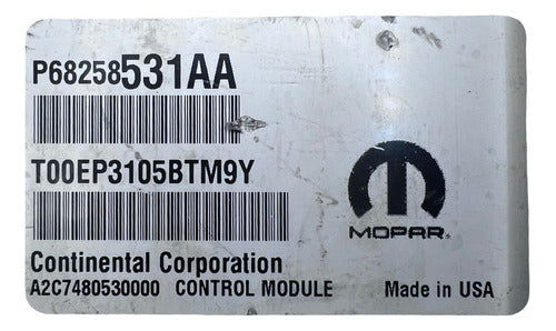 Computadora Chrysler 200 2.4L 15-16 P68258531AA