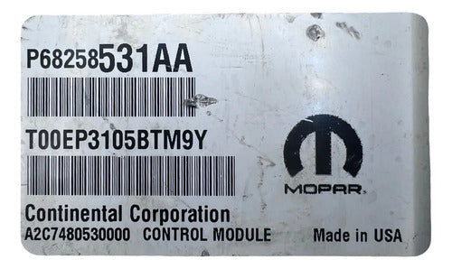 Pcm Computadora Chrysler 200 2.4l 2015-2016 P68258531aa P5