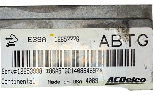 Computadora Gmc Acadia 3.6l 13-16 12657776 (abtg)