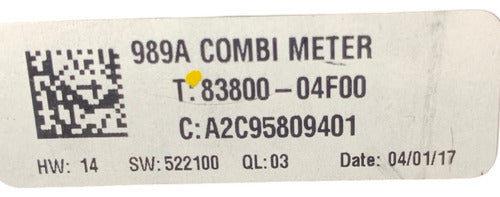 Velocímetro Cluster Toyota Tacoma 16-17 83800-04f00 Negro