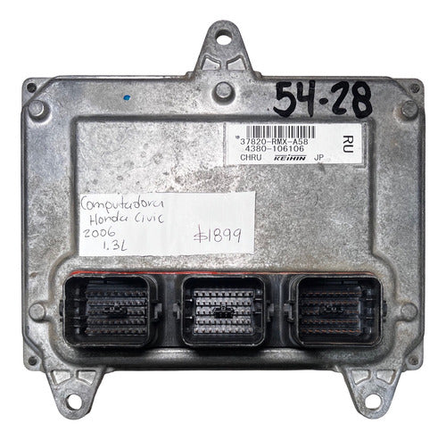 Computadora Honda Civic 1.3l 2006 37820-rmx-a58 (ru)