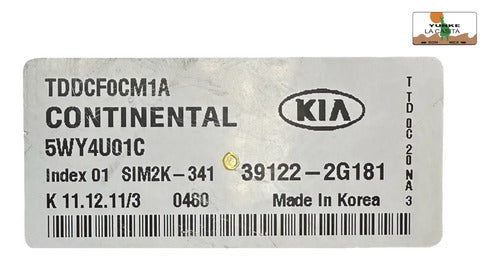 Computadora Kia Forte 2.0l A/t 2011-2013 39122-2g181