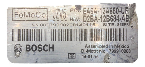 Computadora Ford Fiesta 1.0l M/t 2014 Turbo Ea6a-12a650-uf