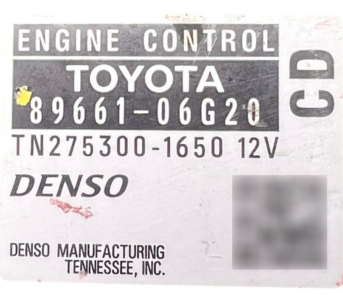 Computadora Toyota Camry 2.4l 08-09 89661-06g20