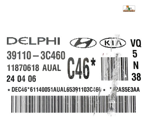 Computadora Kia Sedona 3.8l 06-09 39110-3c460 (c46)