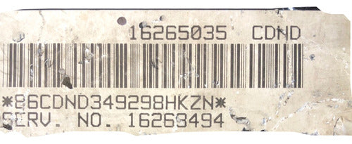 Computadora Chevrolet Silverado 98-01 16265035 (cdnd)