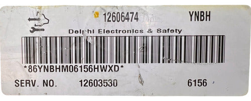 Computadora Chevrolet Impala 3.5l 2006 12606474 (ynbh)
