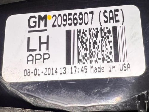 Calavera Interior Lh Original Chevrolet Traverse 2013-2017 Izquierdo/conductor Rojo