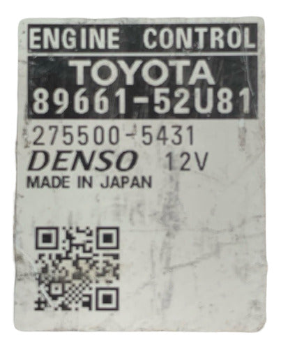 Computadora Toyota Prius C 13 1.5l Aut 89661-52u81