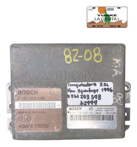 Computadora Kia Sportage 2.0l 1996 0 261 203 598