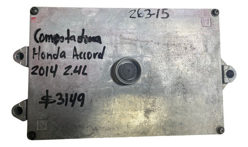 Computadora Honda Accord 2.4l 2014 37820-5a3-l12 (u5)