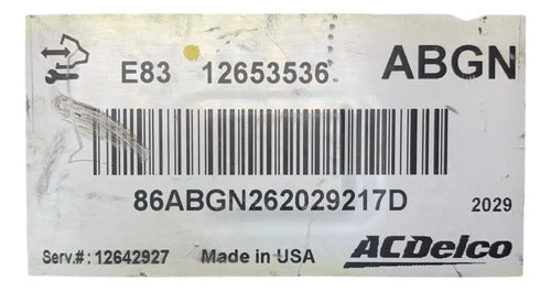 Pcm Computadora Chevrolet Cruze 1.8l 2012 12653536 (abgn) P2
