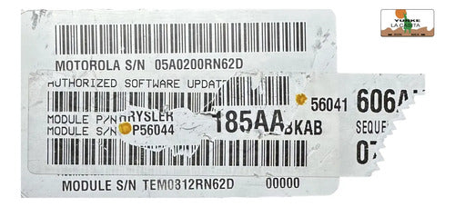 Computadora Jeep Liberty 3.7l 02-04 P56041606ah