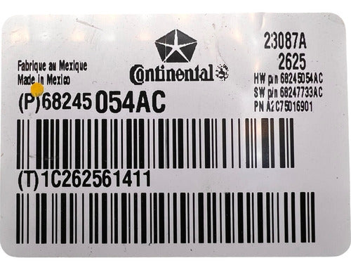Modulo Bcm Dodge Ram 1500 2016 P68245054ac