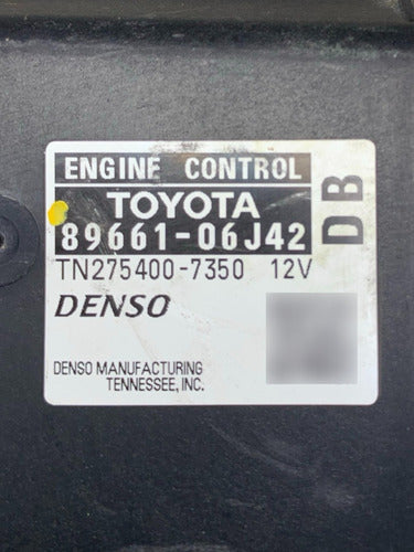 Computadora Toyota Camry 2.5l 10-11 89661-06j42 (db)