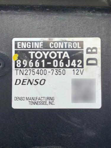 Pcm Computadora Toyota Camry 2.5l 10-11 89661-06j42 (db) P1