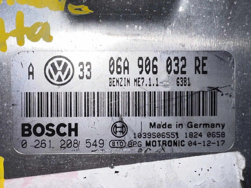 Pcm Computadora Vw Jetta 2.0l 2004 06a 906 032 Re
