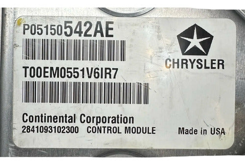 Pcm Computadora Dodge Journey 2.4l 2011 P05150542ae