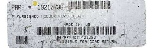 Computadora Saturn Ion 2007 19210736