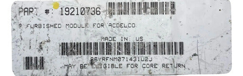 Pcm Computadora Saturn Ion 2007 19210736