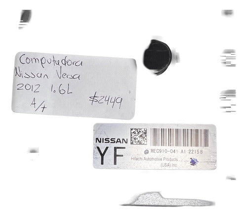 Computadora Nissan Versa 1.6l A/t 2012 Mec910-041 A1 (yf)