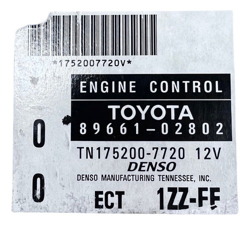 Computadora Toyota Corolla 1.8l 00-02 89661-02802