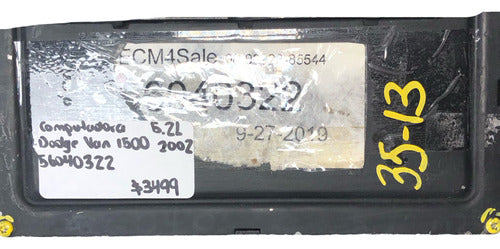 Computadora Dodge Van 1500 5.2l 2002 P56040322ad