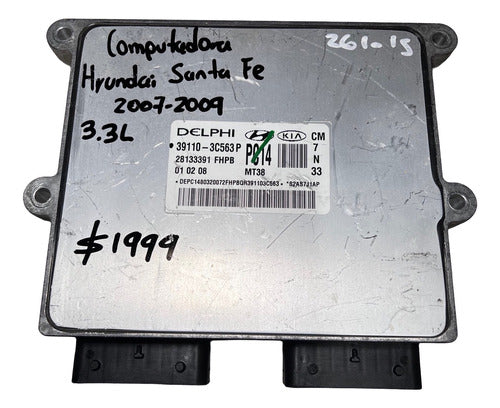 Computadora Hyundai Santa Fe 3.3l 07-09 39110-3c563p