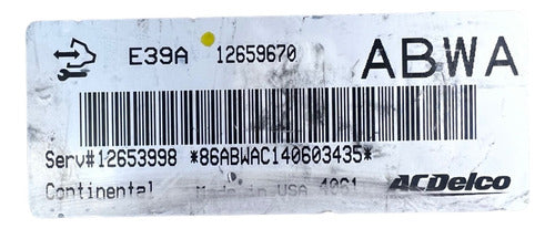 Computadora Cadillac Ats 2.0l 2014 12659670 (abwa)