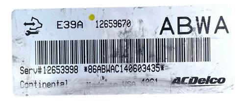 Pcm Computadora Cadillac Ats 2.0l 2014 12659670 Abwa P2
